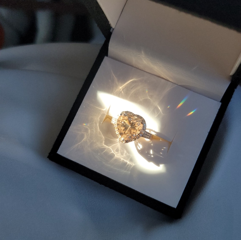 Morganite and Diamond Ring